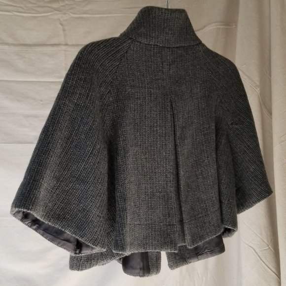 I-N-C Women’s Heavy Wool Grey Cropped Pea Coat – size M - Picture 6 of 15